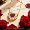Sterling Silver Eternal Love Lab-Certified Ruby Necklace In 14K Gold Plated