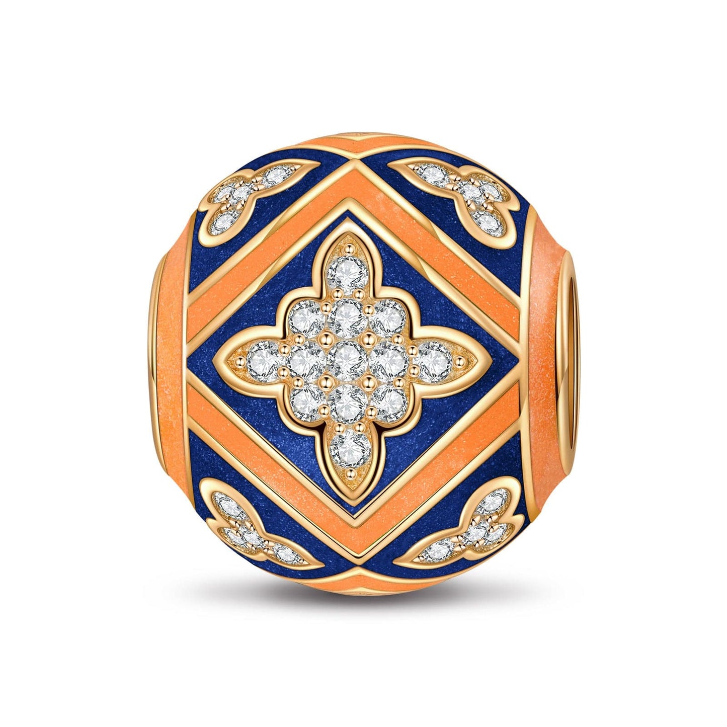 The Light of the Church Tarnish-resistant Silver Charms With Enamel In 14K Gold Plated