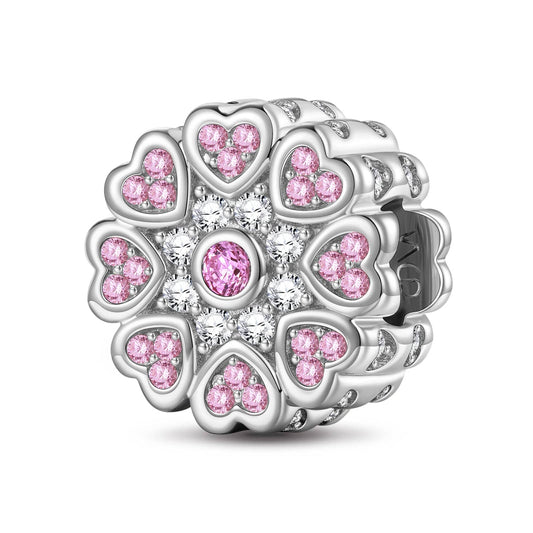 gon- Surrounded By Love Tarnish-resistant Silver Charms In White Gold Plated