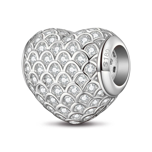 gon- Strength of Heart Tarnish-resistant Silver Charms In White Gold Plated