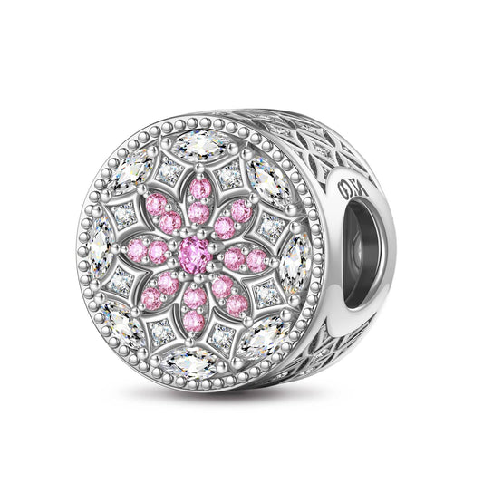gon- Snow Lotus Tarnish-resistant Silver Charms In White Gold Plated
