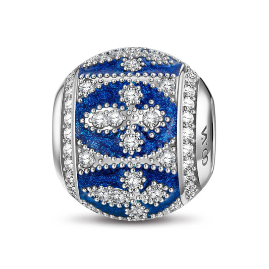 gona- Christian Cross Tarnish-resistant Silver Charms With Enamel In White Gold Plated