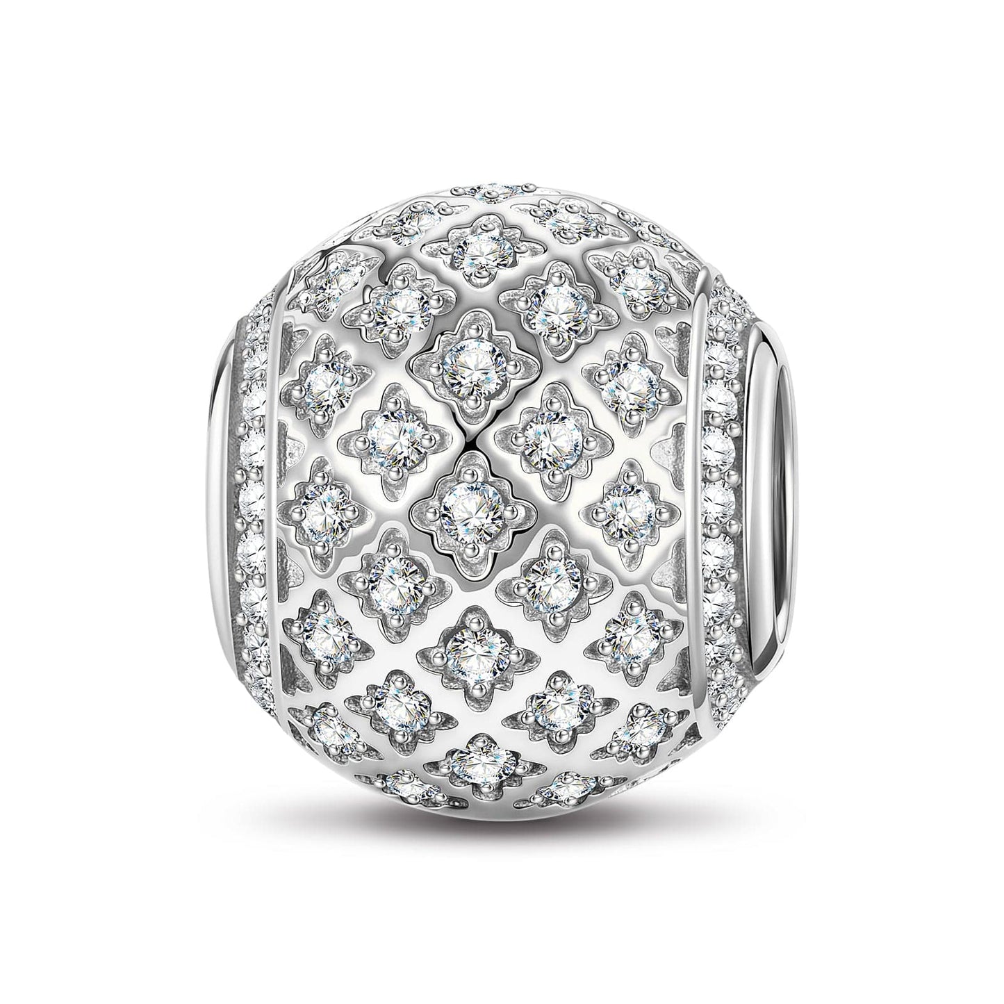 XL Size Dark Forest Tarnish-resistant Silver Charms In White Gold Plated For Men