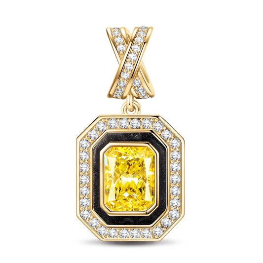 gona- Timeless Glam Tarnish-resistant Silver Dangle Charms In 14K Gold Plated