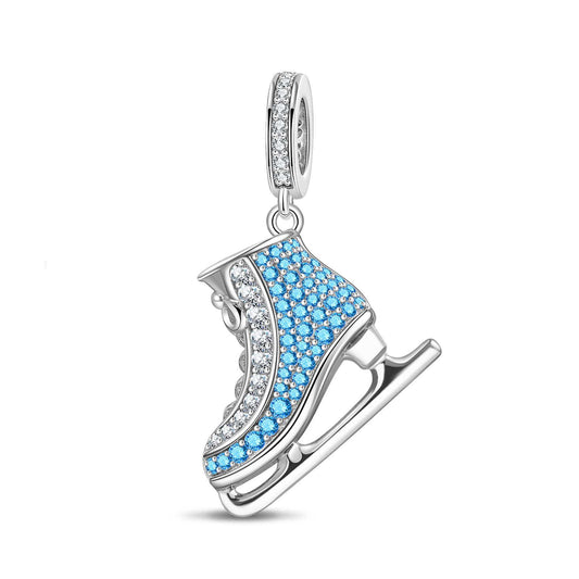 gona- Ice Fairies Tarnish-resistant Silver Dangle Charms In White Gold Plated