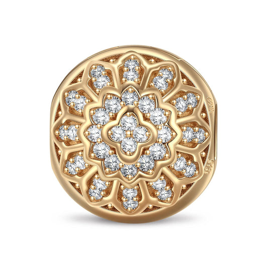 gona- Shiny Glass Window Tarnish-resistant Silver Clips In 14K Gold Plated