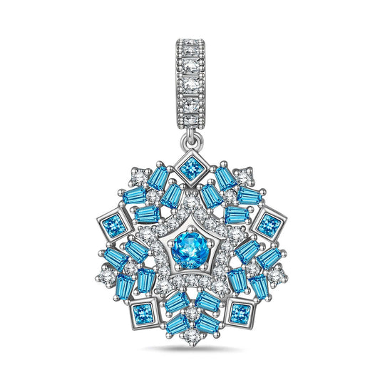 gona- Icy Splinter Tarnish-resistant Silver Dangle Charms In White Gold Plated