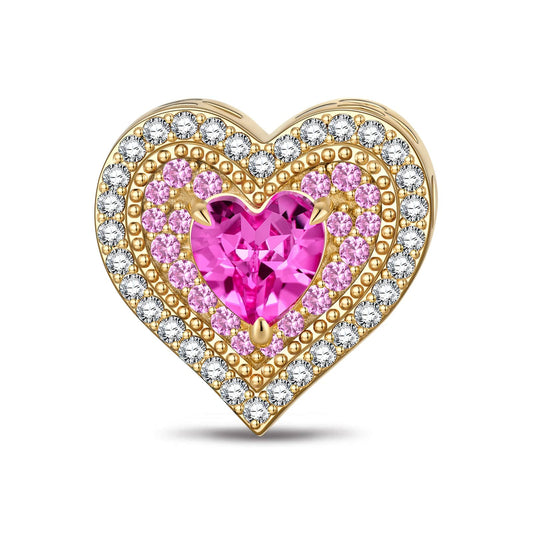 gona- Love Commitment Tarnish-resistant Silver Charms In 14K Gold Plated