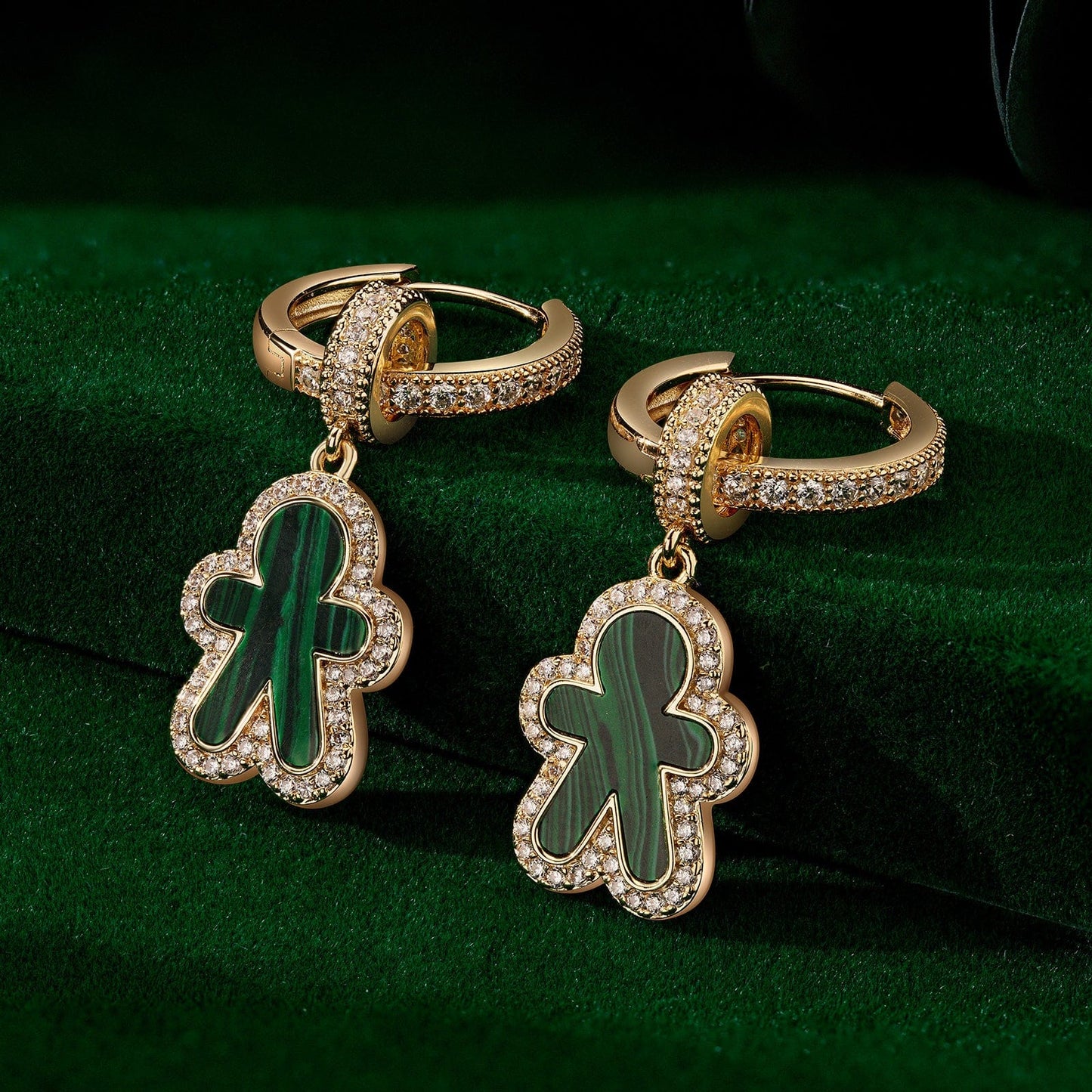 BLACK FRIDAY Limited Special - The Iconic Advent Calendar - 12 Days Of Christmas Fine Jewelry Gift Set: Sterling Silver Evergreen Cheer Charms Earrings and Necklace and Bracelet Set With Enamel In 14K Gold Plated