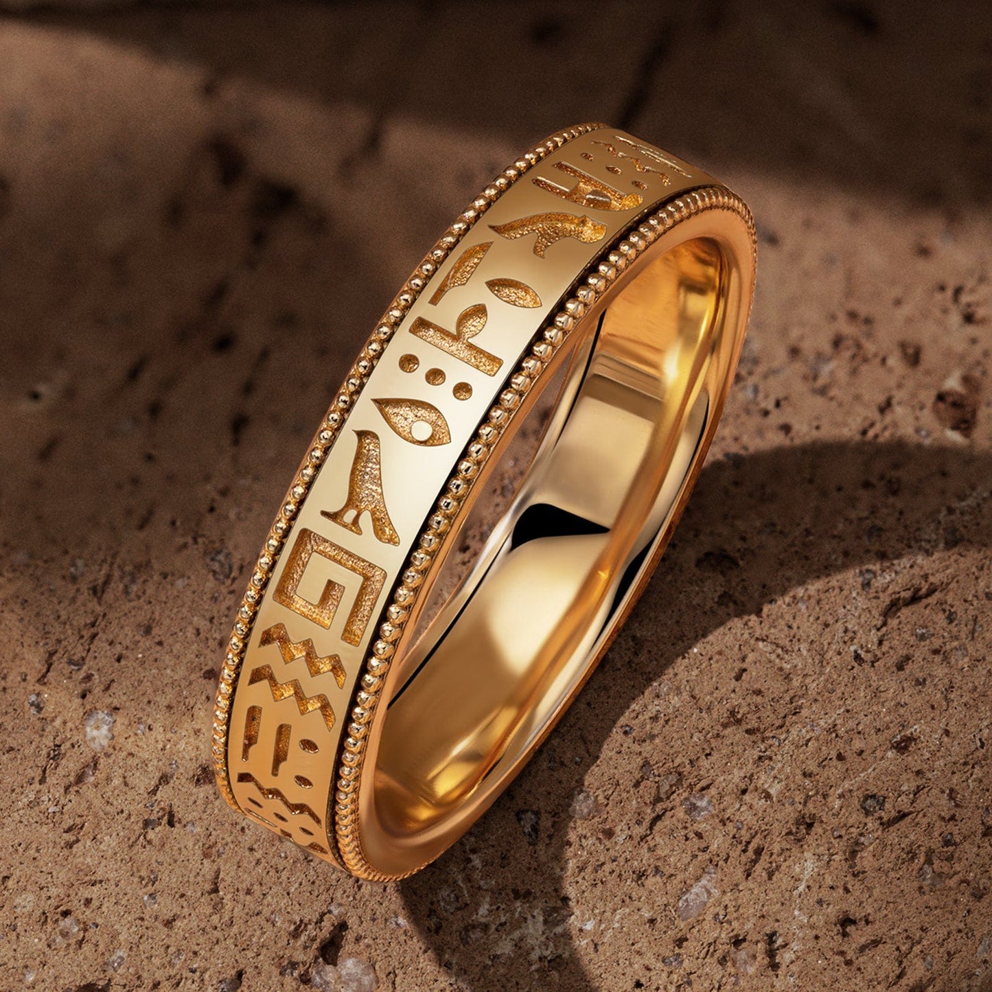 The Destiny Band Ring Wedding Ring 14K Yellow Gold Plated Wedding band
