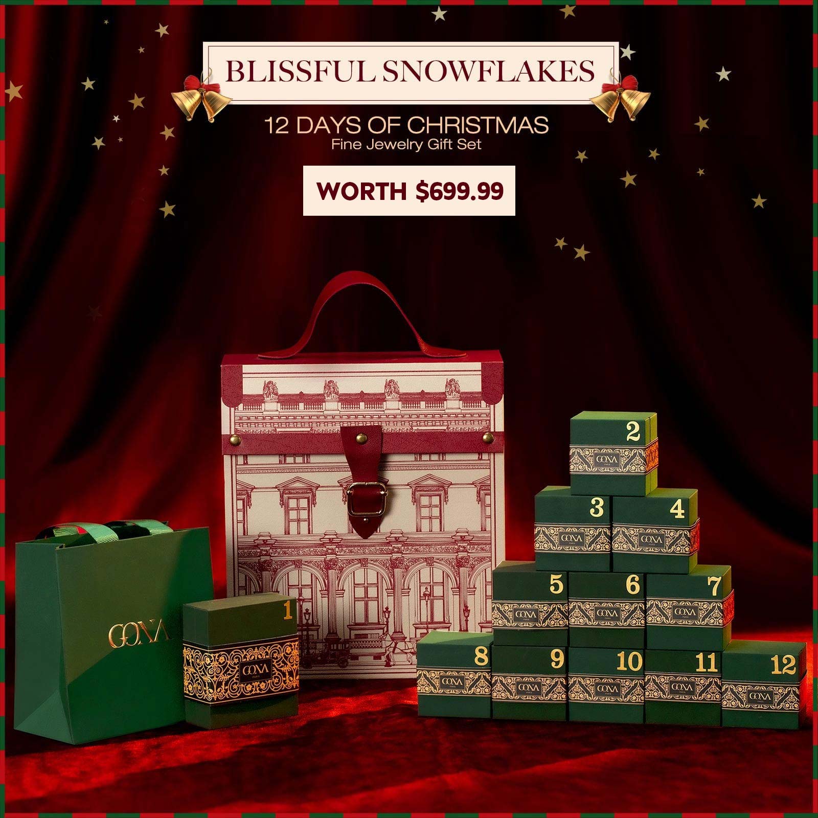 THE ICONIC ADVENT CALENDAR - 12 DAYS OF CHRISTMAS FINE JEWELRY GIFT SE ...