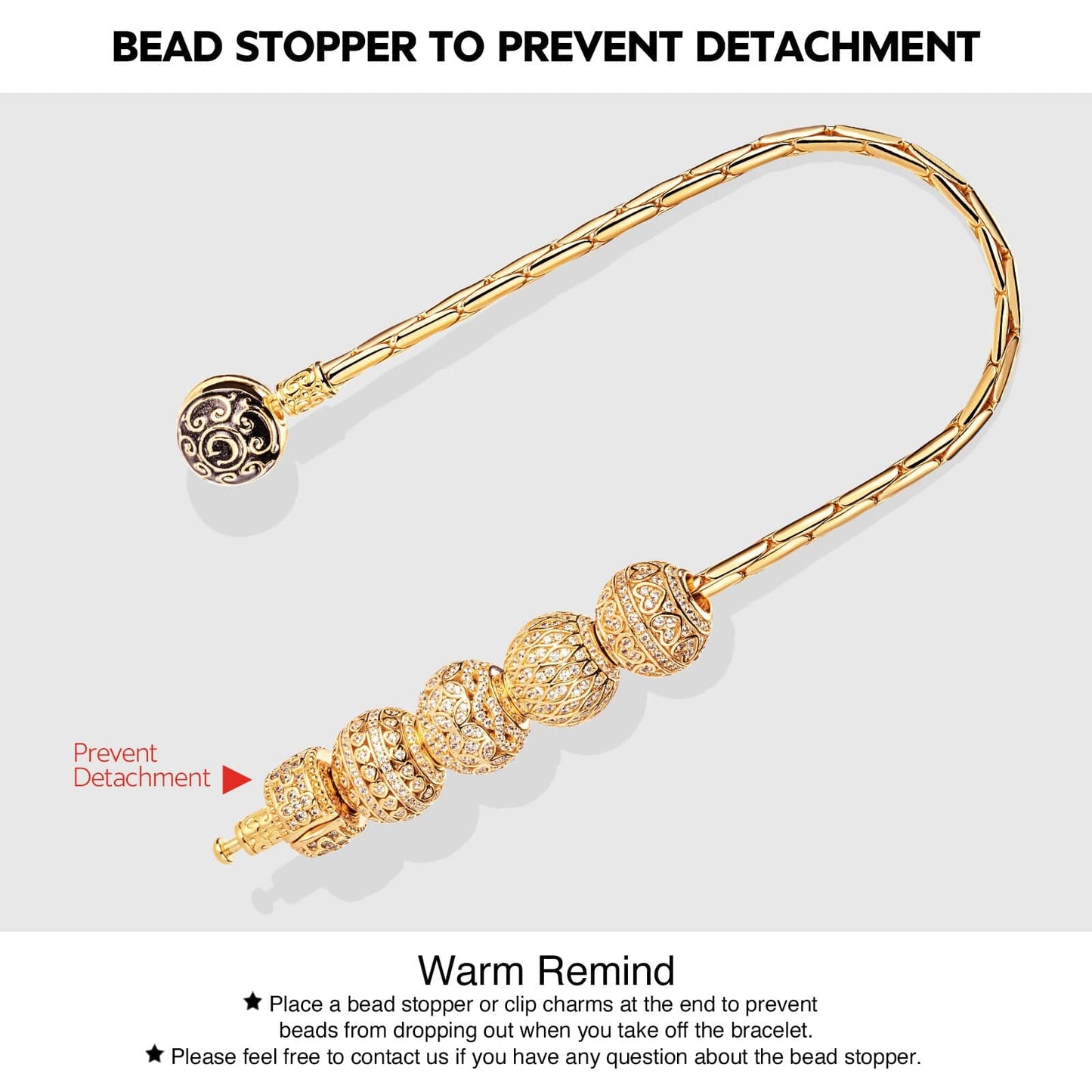 Skeleton Tribe Tarnish-resistant Silver Charms Bracelet Set With Enamel In Rose Gold Plated (Includes bracelet and all charms shown)