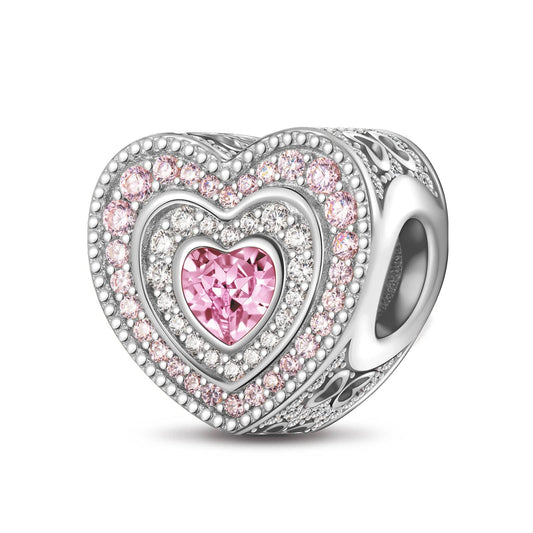 gona- I Love You Tarnish-resistant Silver Charms In White Gold Plated
