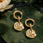 Sterling Silver Sweet Escapes Charm Earrings Set in 14K Gold Plated