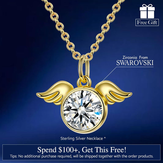 gona- Pamper Fan Exclusive: Spend Over $100 In A Single Purchase To Get This Sterling Silver Angel Wings Necklace In 14K Gold Plated For FREE - (Ships With Order, No Need To Add To Cart)