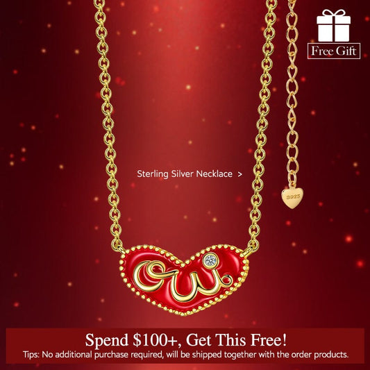 gon- Pamper Fan Exclusive: Spend Over $100 In A Single Purchase To Get This Sterling Silver Love Heart Necklace In 14K Gold Plated For FREE - (Ships With Order, No Need To Add To Cart)