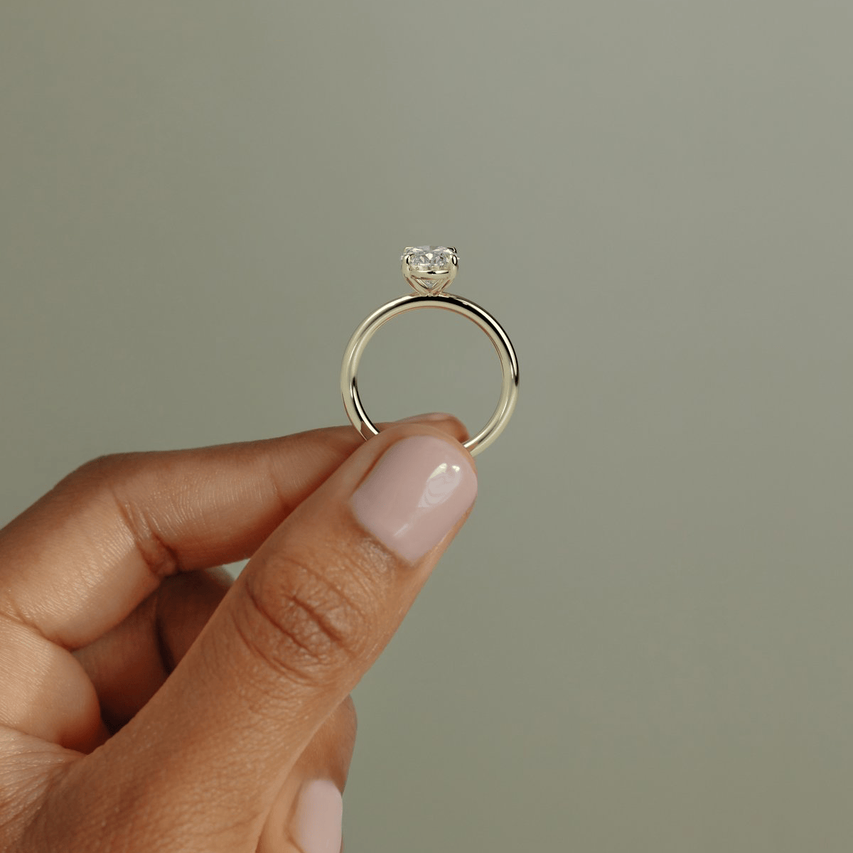LIMITED-TIME SALE $399.99 | 2ct Oval Lab-Grown Diamond Solitaire Ring with Claw Setting Tarnish-resistant Silver In 14K Gold Plated (Includes IGI Certification from International Gemological Institute）