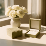 Featured Packaging Upgrade: Olive Velvet Necklace Box