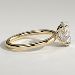 2ct IGI Certified Oval Lab-Grown Diamond Ring with Hidden Halo & Claw Setting Tarnish-resistant Silver In 14K Gold Plated (Includes IGI Certification from International Gemological Institute)