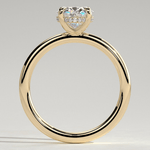 2ct IGI Certified Oval Lab-Grown Diamond Ring with Hidden Halo & Claw Setting Tarnish-resistant Silver In 14K Gold Plated (Includes IGI Certification from International Gemological Institute)