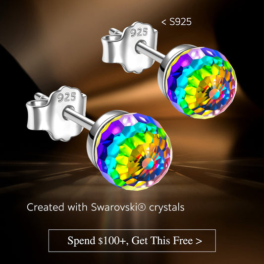 gona- Christmas Exclusive: Spend Over $100 In A Single Purchase To Get This Sterling Silver Fantastic World Crystal Earrings In White Gold Plated For FREE - Created With SWAROVSKI® Crystals  - (Ships With Order, No Need To Add To Cart)