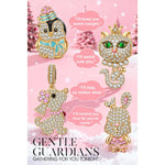 Sterling Silver Forever Teddy Bear Pendant Link Chain Necklace In 14K Gold Plated -Created With SWAROVSKI® Crystals