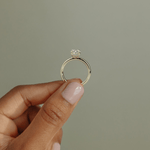 2ct IGI Certified Oval Lab-Grown Diamond Ring with Hidden Halo & Claw Setting Tarnish-resistant Silver In 14K Gold Plated (Includes IGI Certification from International Gemological Institute)