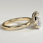 Toi et Moi Radiant & Pear Lab-Grown Diamond Ring 1.5ct & 1.0ct Dual Stones Claw Setting Tarnish-resistant Silver In 14K Gold Plated (Includes IGI Certification from International Gemological Institute)
