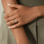 2ct IGI Certified Oval Lab-Grown Diamond Ring with Hidden Halo & Claw Setting Tarnish-resistant Silver In 14K Gold Plated (Includes IGI Certification from International Gemological Institute)