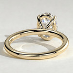 LIMITED-TIME SALE $399.99 | 2ct Oval Lab-Grown Diamond Solitaire Ring with Claw Setting Tarnish-resistant Silver In 14K Gold Plated (Includes IGI Certification from International Gemological Institute）