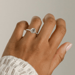 2ct Round Lab-Grown Diamond Ring with Wraparound Hidden Halo & Pave Band Cathedral Setting Tarnish-resistant Silver In 14K Gold Plated (Includes IGI Certification from International Gemological Institute)