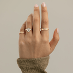 LIMITED-TIME SALE $399.99 | 2ct Oval Lab-Grown Diamond Solitaire Ring with Claw Setting Tarnish-resistant Silver In 14K Gold Plated (Includes IGI Certification from International Gemological Institute）