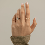 2ct Emerald-Cut Lab-Grown Diamond Ring with Bezel Setting Tarnish-resistant Silver In 14K Gold Plated (Includes IGI Certification from International Gemological Institute）