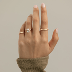 2ct Pear Lab-Grown Diamond Solitaire Ring with Claw Setting Tarnish-resistant Silver In 14K Gold Plated (Includes IGI Certification from International Gemological Institute)