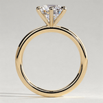 2ct Round Lab-Grown Diamond Solitaire Ring with Claw Setting Tarnish-resistant Silver In 14K Gold Plated (Includes IGI Certification from International Gemological Institute)