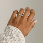 2ct Oval Lab-Grown Diamond East-West Claw Solitaire with Raised Basket Gallery Engagement Ring in Solid 14K Yellow Gold (Includes IGI Certification from International Gemological Institute)