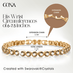 Rainbow Brilliance November Tarnish-resistant Silver Tennis Bracelet In 14K Gold Plated - Created With SWAROVSKI® Crystals