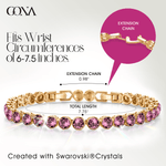 Rainbow Brilliance July Tarnish-resistant Silver Tennis Bracelet In 14K Gold Plated - Created With SWAROVSKI® Crystals