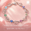 Graduation Season Exclusive: Spend $200+ in a Single Purchase to Get This Rainbow Double Heart Link Bracelet in White Gold plated -  Created With Swarovski® Crystal for FREE (Ships With Order, No Need to Add to Cart)