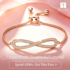 Graduation Season Exclusive: Spend $200+ in a Single Purchase to Get This Infinity Adjustable Slider Bracelet in Rose Gold plated - Created With Swarovski® Crystal for FREE (Ships With Order, No Need to Add to Cart)