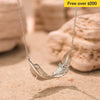 Pamper Fan Exclusive: Spend Over $200 In A Single Purchase To Get This Sterling Silver Silver Feather Necklace In White Gold Plated For FREE - (Ships With Order, No Need To Add To Cart)
