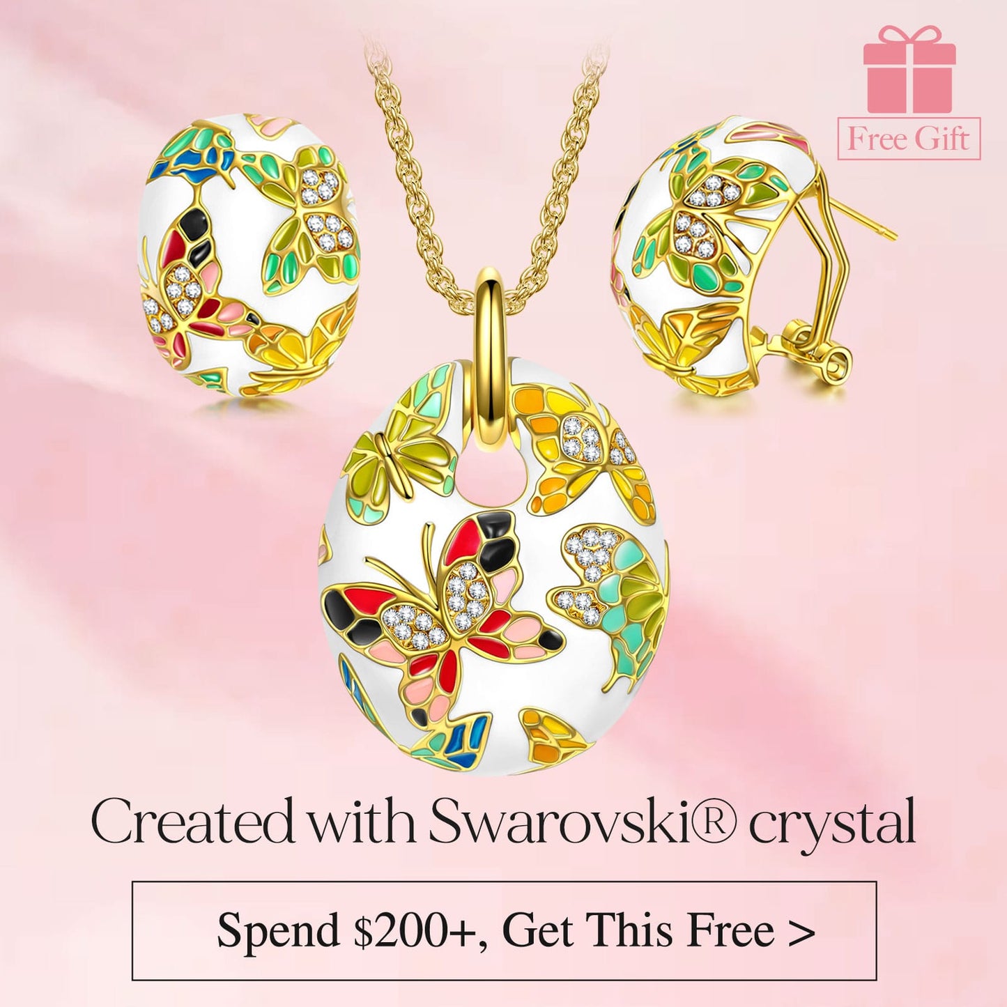 Mother’s Day Exclusive: Spend $200+ in a Single Purchase to Get This Floral Bracelet in 14K Gold Plated - Created With Swarovski® Crystal for FREE (Ships With Order, No Need to Add to Cart)