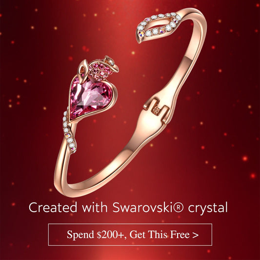 gona- Valentine’s Exclusive: Spend $200+ to Receive a FREE Swarovski® Crystal Heartfelt Moments Cuff Bracelet, Rose Gold Tone Finish — Automatically Included with Your Order