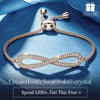 Marine Breeze Exclusive: Spend $200+ in a Single Purchase to Get This Infinity Adjustable Slider Bracelet in Rose Gold plated - Created With Swarovski® Crystal for FREE (Ships With Order, No Need to Add to Cart)