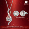 Pamper Fan Exclusive: Spend Over $200 In A Single Purchase To Get This Sterling Silver Infinite Necklace and Earrings Set In White Gold Plated For FREE - (Ships With Order, No Need To Add To Cart)