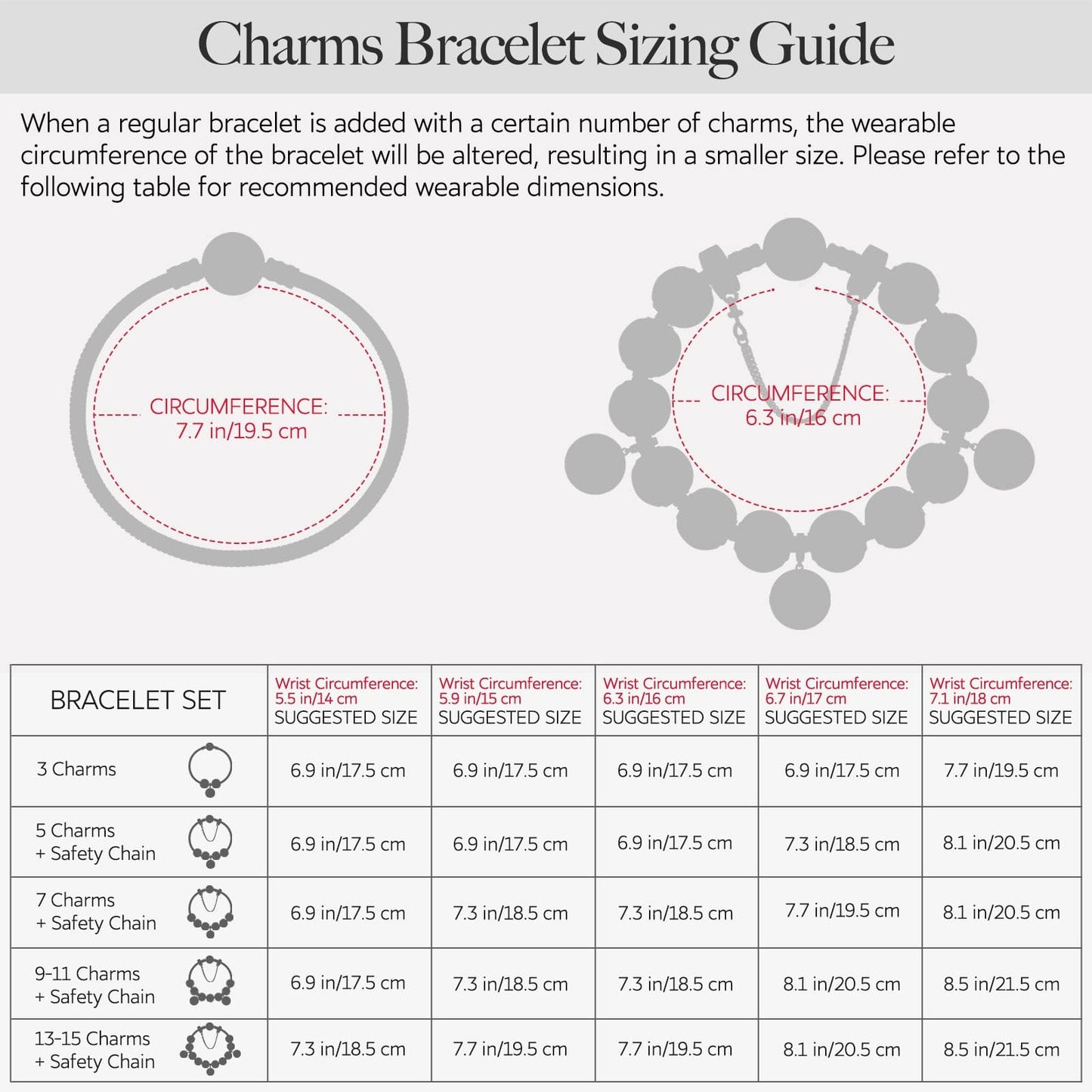 Sterling Silver Infinite Blessings Charms Bracelet Set, Featuring Dual Plating in 14K Gold and White Gold