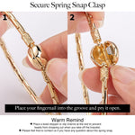 Sterling Silver Sakura Waterdrop Charms Bracelet Set In White Gold Plated