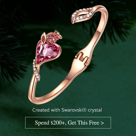 gona- Christmas Exclusive: Spend Over $200 In A Single Purchase To Get This Sterling Silver Heartfelt Moments Bracelet In Rose Gold Plated For FREE  - Created With SWAROVSKI® Crystals- (Ships With Order, No Need To Add To Cart)