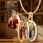 The Meaning of a Locket Necklace — Memorial Keepsake Gift, Holds 4 Photos, Created With SWAROVSKI® Crystals