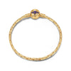 Sterling Silver Mummy Clasp Bangle Bracelet In 14K Gold Plated